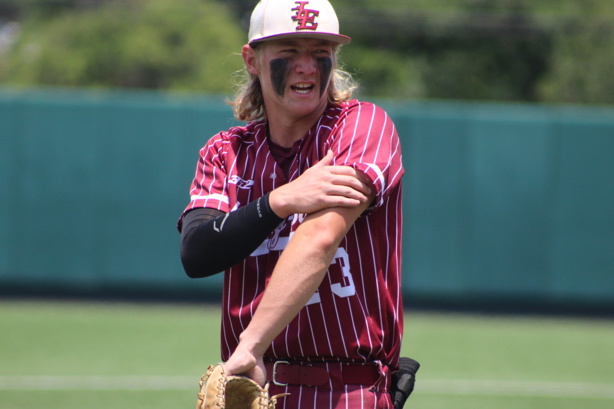Texarkana Liberty-Eylau Canyon Randall 4A UIL state semifinals Texas baseball playoffs 060723 Andrew McCulloch 413